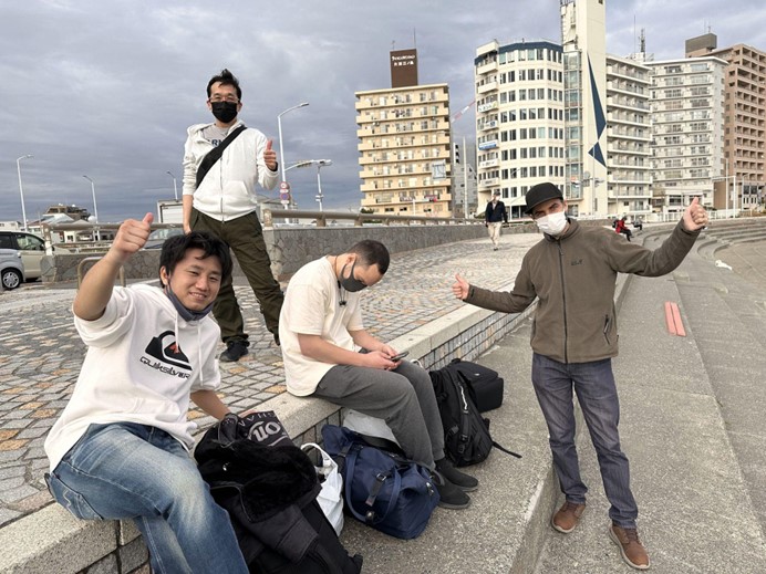 A group of people posing for a photo