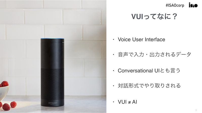 英語で学ぼう！Voice User Interface